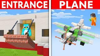 Testing 17+ Working Airplane Build Hacks in Minecraft