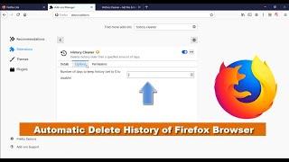 Auto Clean Browsing History of Mozilla FireFox Browser on Windows