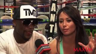 Maxim's Aja Dang Vs  Boxing Legend Floyd Mayweather   Maxim TV video