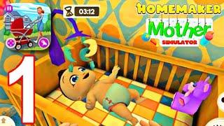 Homemaker Mother Simulator 3D Mobile - Gameplay Walkthrough Part 1 - Tutorial (iOS - Android)