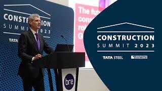 Fergus Harradence presentation at Tata Steel and Constructing Excellence Construction Summit 2023