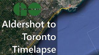 Timelapse GO Transit Lakeshore West Line in 3 Minutes