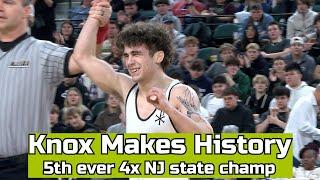 SJV's Anthony Knox Makes History | 5th 4x NJ state champ | def. Nathan Braun 18-4 126 lb. final