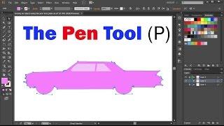 How to Use the Pen Tool in Adobe Illustrator - Tracing an Object