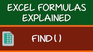 How to use FIND Formula in Excel