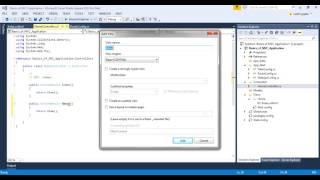 Basics of MVC with redirection to another view in VS 2013