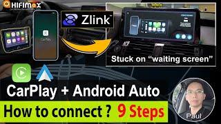 Android Zlink CarPlay Android Auto Not connecting Fixed | 9 steps solved CarPlay Zlink not connect!