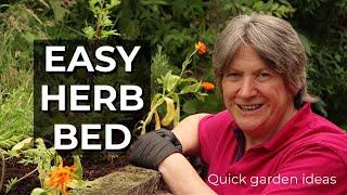 EASY Half Hour Herb Bed | 30 Minute Gardening Project