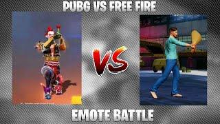 PUBG VS FREE FIRE EMOTE BATTLE | #shorts #short