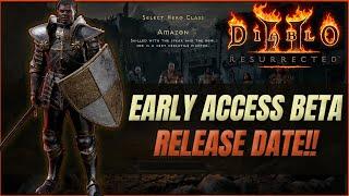 HUGE NEWS! Diablo 2 Resurrected Beta Release Date ANNOUNCED!