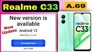 Realme C33 New System update | A.69 Version Update