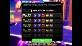 TOWER OF ETERNITY FLOOR 335-340 * SHOWING ALL STRATS * | ANIME DEFENDERS (GIVEAWAY)