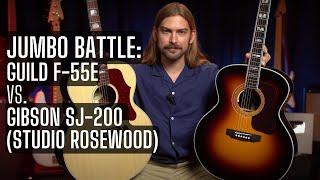 Rosewood Jumbo Battle | Gibson SJ-200 Studio vs. Guild F-55E