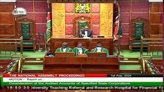 NATIONAL ASSEMBLY THURSDAY AUGUST 01,  2024 AFTERNOON SESSION