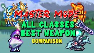ALL CLASSES BEST WEAPON COMPARISON TERRARIA 1.4 (MASTER MODE)