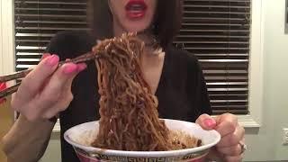 ASMR Eating Sounds  Jjajangmyeon 짜장면 and Pickles