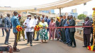 Museveni commissions the Kampala Flyover Project to develop roads infrastructure & ease traffic