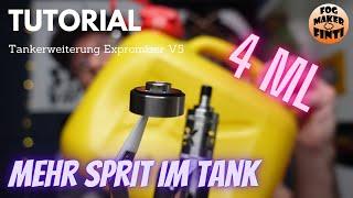 Expromizer V5 Tankerweiterung | Größerer Tank für längere Dampfstrecke | Tutorial E Zigarette