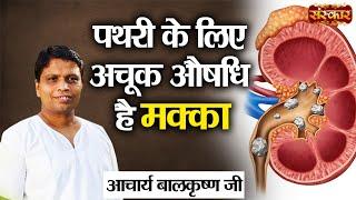 पथरी के लिए अचूक औषधि है मक्का | Remedy for Stones | Acharya Balkrishna Ji Ke Nuskhe | Sanskar TV