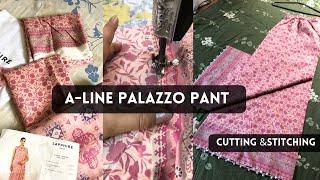 Beautiful Palazzo Pant || professional Cutting & Stitching || step by step