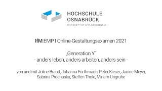 IfM:EMP I Online-Gestaltungsexamen 2021