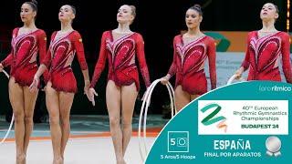 España/Spain - 5 Aros/5 Hoops - FINAL - Budapest EC 2024