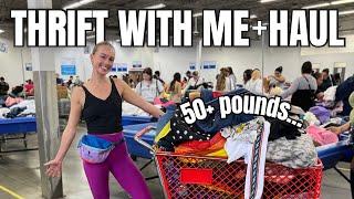 Thrift With Me At The Goodwill Outlet | 50+ POUNDS | MY BEST HAUL YET!