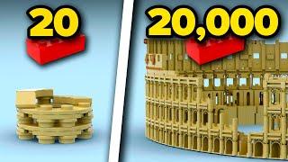 LEGO Colosseum From 20 to 20000 Parts | Comparison