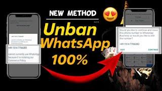 how to unban permanently banned whatsapp account 2023