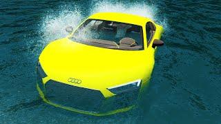 Cars vs Deep Water #2 - BeamNG.Drive