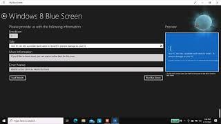 How to get a fake blue screen in Windows 10 version 2004