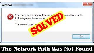 [SOLVED] The Network Path Was Not Found Error Code Issue