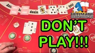 ULTIMATE TEXAS HOLD 'EM in LAS VEGAS! DON’T PLAY!!!