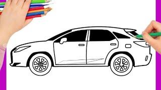 How To Draw Lexus RX 350 / How To Draw A Car easy step by step