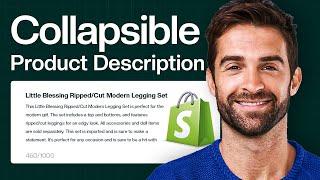 How to Add Collapsible Product Description In Shopify (Quick and Easy) | Hide a Long Description