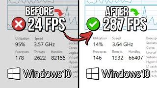  WINDOWS 10: HOW TO OPTIMIZE PERFORMANCE FOR GAMING  | Speed Up Low-End/Old PC ️