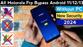 All Motorola Frp Bypass Android 11/12/13  | Fix YouTube Update  | All Moto Frp Unlock Without Pc