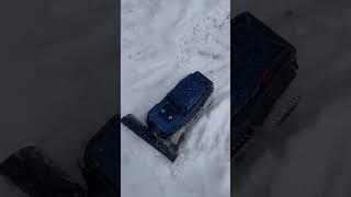 Scx10 deadbolt homemade snow plow #rccrawler #rccar #fun #4wd #scx10 #utah #snowday #801