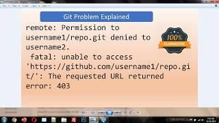 Pushing to Git returning Error Code 403 fatal in hindi | change git user credential in windows