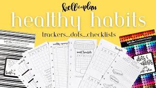 Planner Trackers for Healthy Habits| Kell of A Plan Flip Through