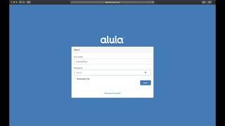 AlulaConnect Tutorial 1: Log In