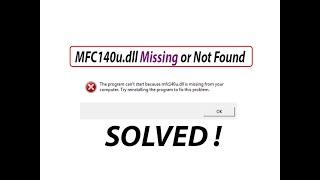  How to Fix MFC140U.dll Missing or Not Found Error in Windows 10/8/7