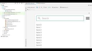 Searchview using edittext xml design including RecyclerView android tutorial