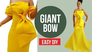 FABRIC BOW Tutorial | DIY GIANT BOW