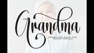 Grandma Font | Font | Free Font | Script Fonts | Font Bundle