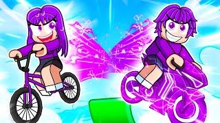 Racing My TWIN SISTER in Roblox Bike Obby…