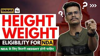 NDA Height & Weight Criteria For Females & Males