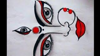 simple,easy and Beautiful Maa Durga face Drawing for beginners