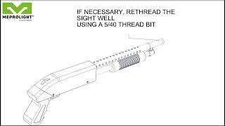 Mepro Tru Dot Shotgun Bead Sight Installation