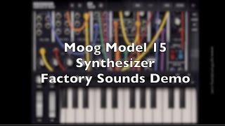 Moog Model 15 Synthesizer  -  Factory Sounds Demo